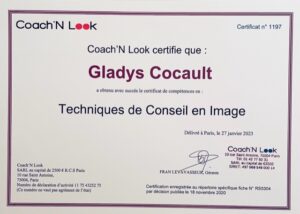 certificate Image Coach and Relooking